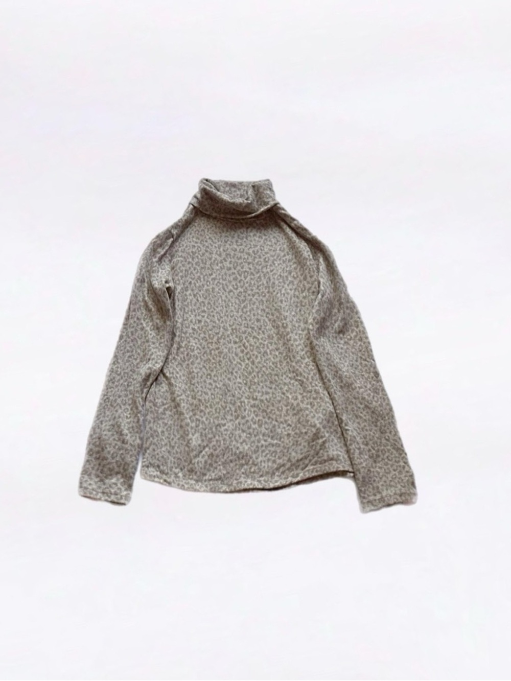 zara ⋆ leopard turtleneck sweater